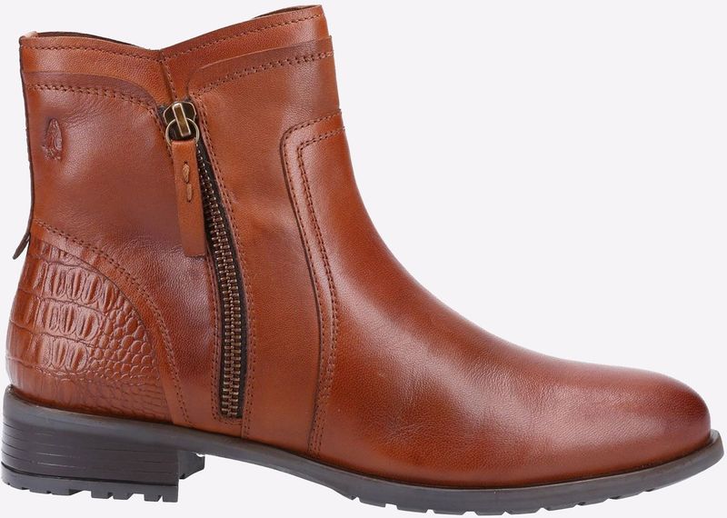 Hush Puppies Scarlett Leren Dames Laarzen In Het Bruin