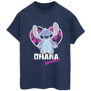 Li-cense Disney dames lilo and stitch ohana forever heart katoenen vriendje t-shirt