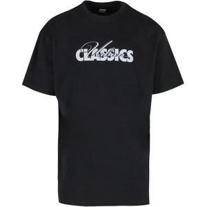 Urban Classics Heren cursief logo zwaargewicht oversized t-shirt