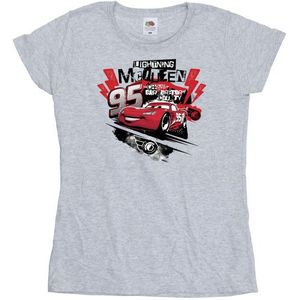 Li-cense Disney dames cars lightning mcqueen collage katoenen t-shirt
