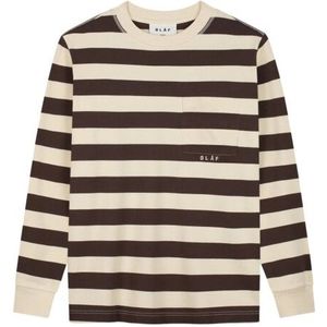 Olaf Hussein Striped rib crewneck sweaters m220204
