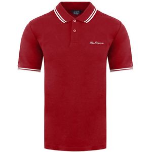 Ben Sherman - Tweeling Gestipt - Poloshirt - Rood