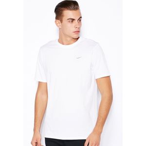Nike - Classic - Heren T-shirt - Wit - Geborduurd Swoosh