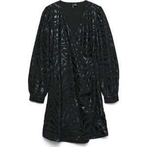 VERO MODA - VMCARLA FOIL SHORT WRAP DRESS - Dames - Mini Jurken