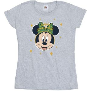 Li-cense Disney dames minnie mouse vrolijk kerstmis katoenen t-shirt