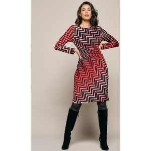 Mart Visser - Eloise - Jurk - Rood / Multi - A-lijn