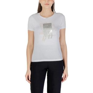 EA7 - Logo Serie - T-shirt - Wit - Katoen - Korte Mouwen