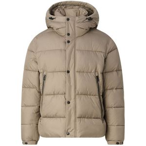 BOSS - Regular-fit Pufferjack - Waterafstotend - Met Capuchon - Ritszakken