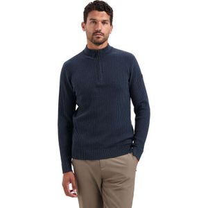 No Excess - Pullover Half Zip Rib Variation - Vesten - Nacht