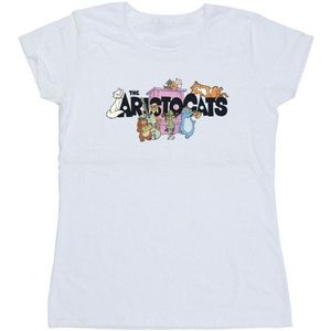 Li-cense Disney dames aristokatten logo katoenen t-shirt