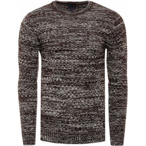Rusty Neal - Gebreide Trui - Ronde Hals - Grijs - 70% Polyacryl, 30% Katoen