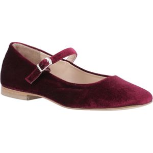 Hush Puppies - Pasha - Ballerina - Bordeau - Luxe Fluweel