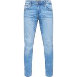 Rusty Neal - MELVIN - Slim Fit Jeansbroek - Lichtblauw - Katoen-Stretch