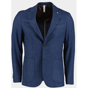 Born with Appetite Colbert lugano jacket wool herringbon 233038lu90/240 blue