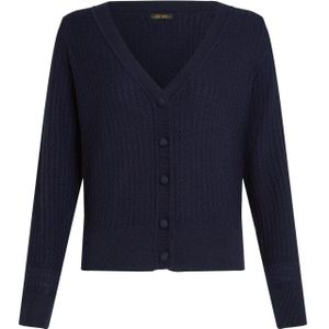 King Louie - Deep V Cardi - Inktblauw - Vest