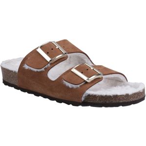 Hush Puppies - Jessie - Leren Muiltjes - Tan