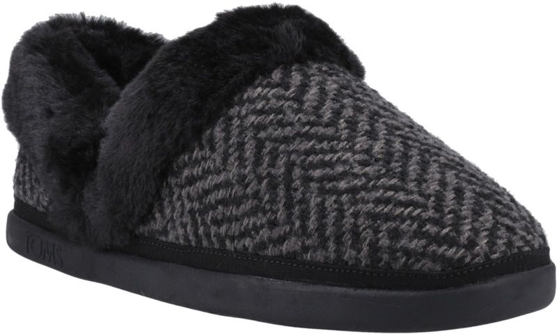 TOMS Oslo Polyester Dames Zwarte Slippers