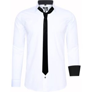Set van 2 overhemden met stropdas