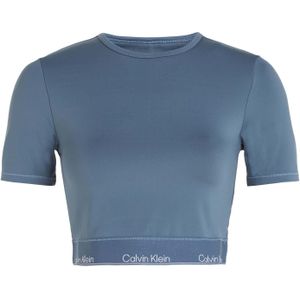 Calvin Klein - Cropped Gym - T-shirt - Blauw