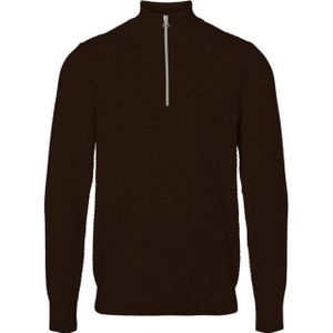 Kronstadt Ks2790 carlo half zip 971 chocolate plum heren trui