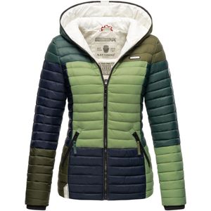 Navahoo - Gewatteerd Jack - Multikulti - Dames - Trendy Colour Blocking Stijl