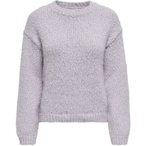 Only - Onlbea ls o-neck cc knt - Lila - Dames Trui