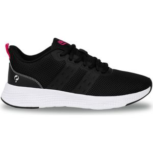 Q1905 Sneaker oostduin zwart/neon roze
