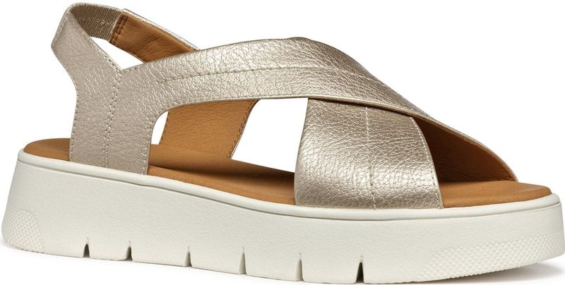 Geox - Dandra - Sandalen - Licht Goud - Synthetisch Polyurethaan