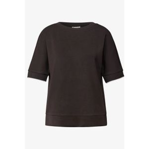 STREET ONE - T-shirt - Deep Roast Brown - Ronde Hals - Halve Armlengte
