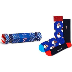 Happy Socks 2-pack candy cane & cocoa gift set gift box unisex