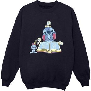 Li-cense Disney heren lilo & stitch boek lezen sweatshirt