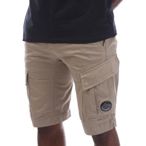 C.p. Company - Bermuda Shorts - Beige - Katoen Elastaan