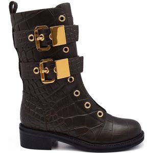 Giuseppe Zanotti - Leren Laarzen - Bruin