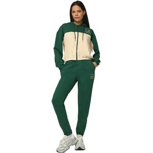 Tom Barron - Joggingpak - Crème/Groen - Sweatstof - Lange Mouw