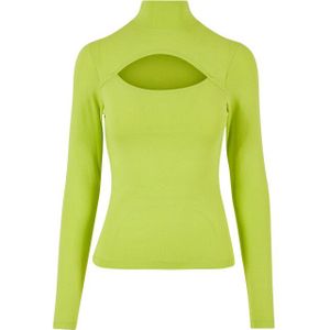 Urban Classics Dames uitgesneden schildpadhals top met lange mouwen