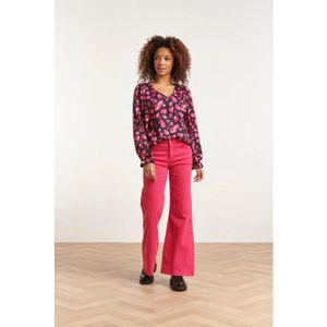 Smashed Lemon - 23558 - Top - Roze en Rode Dierenprint - Schattige Loose