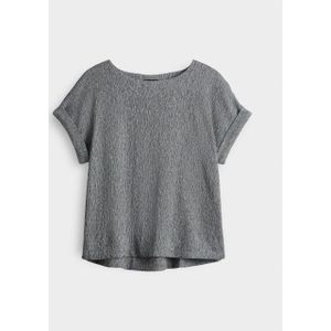 Opus - T-shirt - Blauw - Dessin