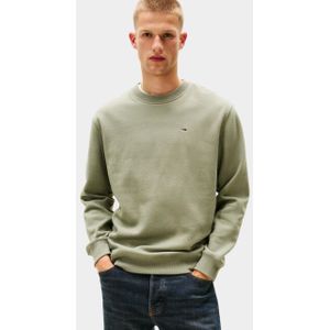 Tommy Jeans - TJM REG S FLAG CREW - Pullover - Groen