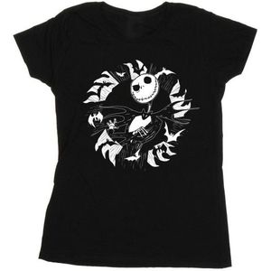 Li-cense Disney dames nightmare before christmas jack vleermuis cirkel katoenen t-shirt