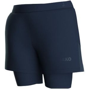 Jako - Power 2-In-1 Short - Marine - Dames Korte Broeken