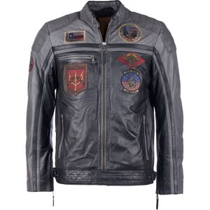 TOP GUN - Tussenjas - Abrikoos/Zwart - Bikerjack