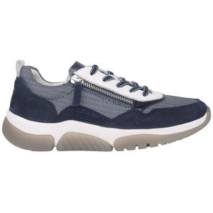 Gabor - Rollingsoft Sensitive - Dames Wandelsneaker - Blauw - Flexibele Zool