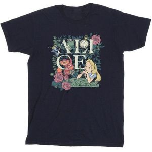 Li-cense Disney heren alice in wonderland leafy garden t-shirt
