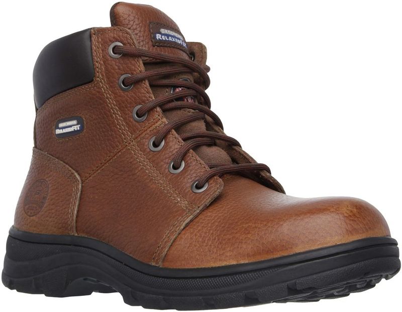 Skechers - Workshire - Werklaarzen - Bruin - Leer - Stalen Neus