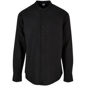 Urban Classics Heren overhemd met staande kraag