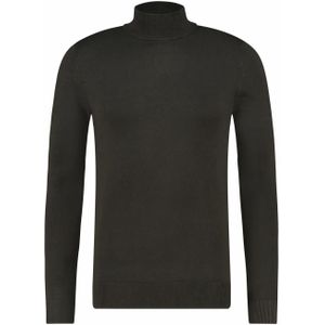 Purewhite Essential knit mockneck army