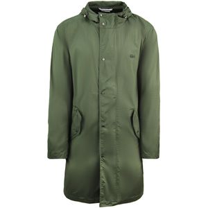 Lacoste - BH3927 S7T - Parka Jas - Groen - Waterafstotend