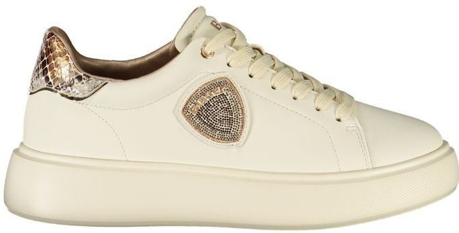 Leather - Sneakers - Beige - Dames