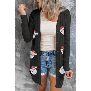 Pailletten Kerstman Cardigan