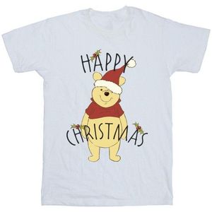 Li-cense Disney heren winnie de poeh gelukkig kerstfeest holly t-shirt